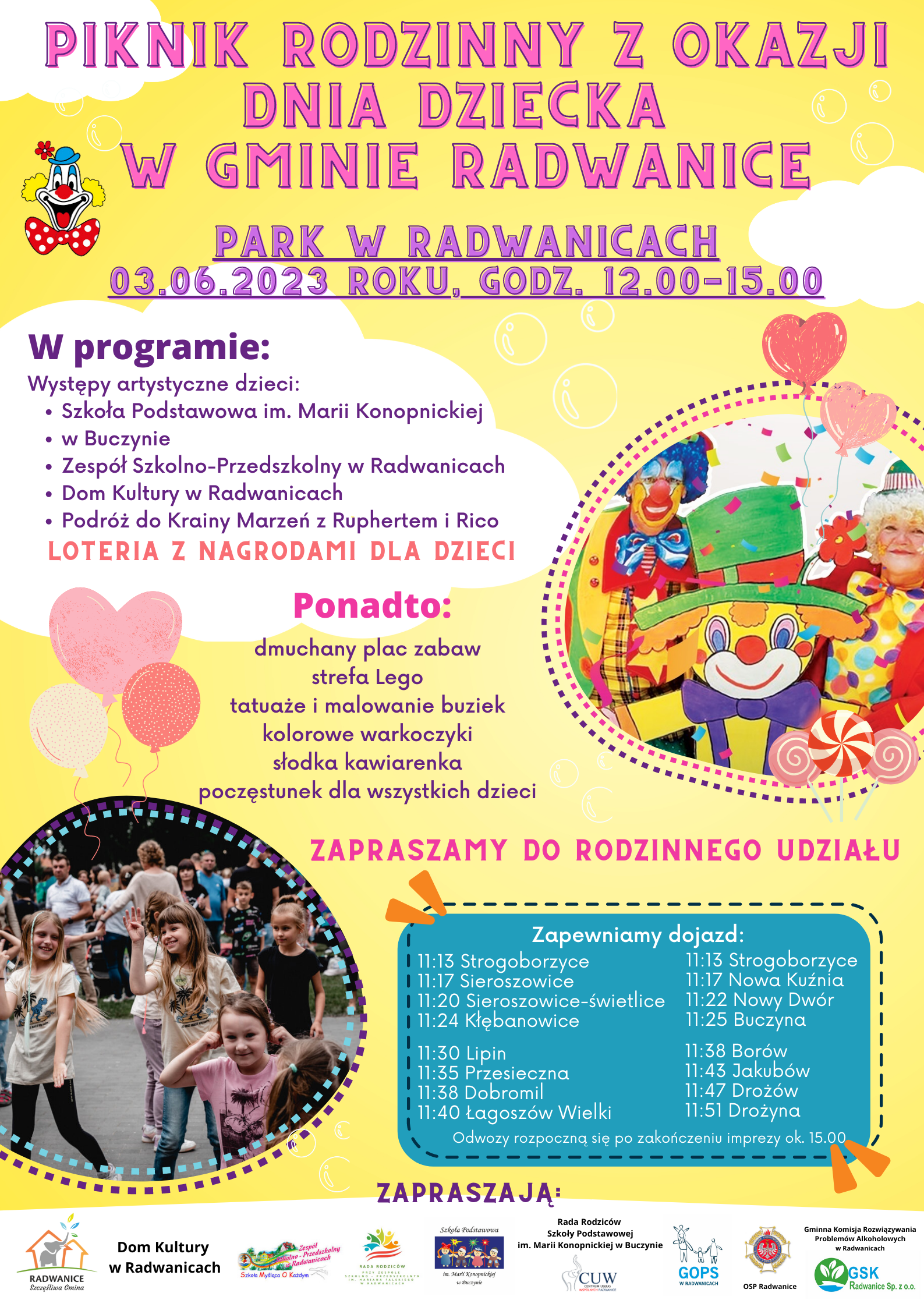 Piknik Rodzinny z okazji Dnia Dziecka w Gminie Radwanice - zdjęcie 1