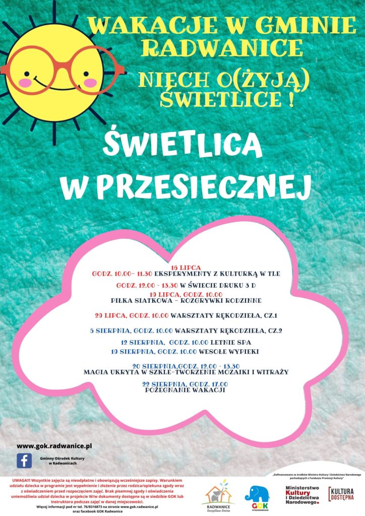 "NIECH (O)ŻYJĄ ŚWIETLICE-program rozwoju świetlic wiejskich w okresie wakacji letnich w Gminie Radwanice - zdjęcie 8