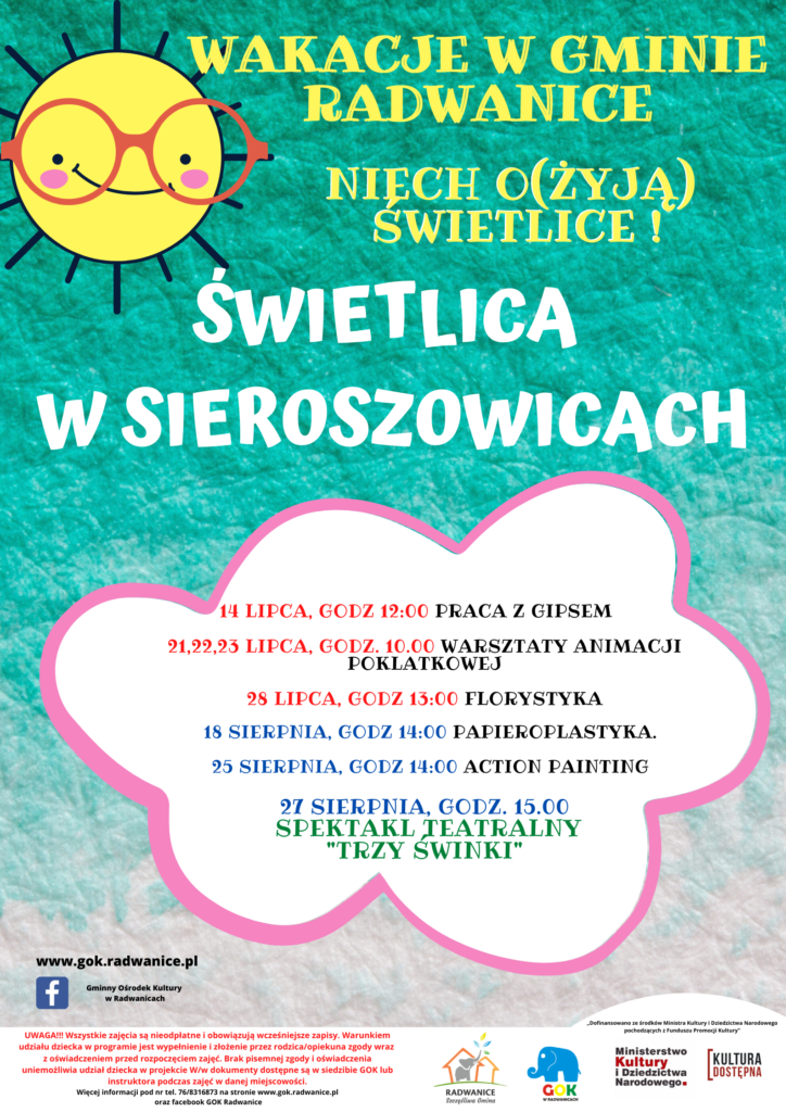 "NIECH (O)ŻYJĄ ŚWIETLICE-program rozwoju świetlic wiejskich w okresie wakacji letnich w Gminie Radwanice - zdjęcie 9