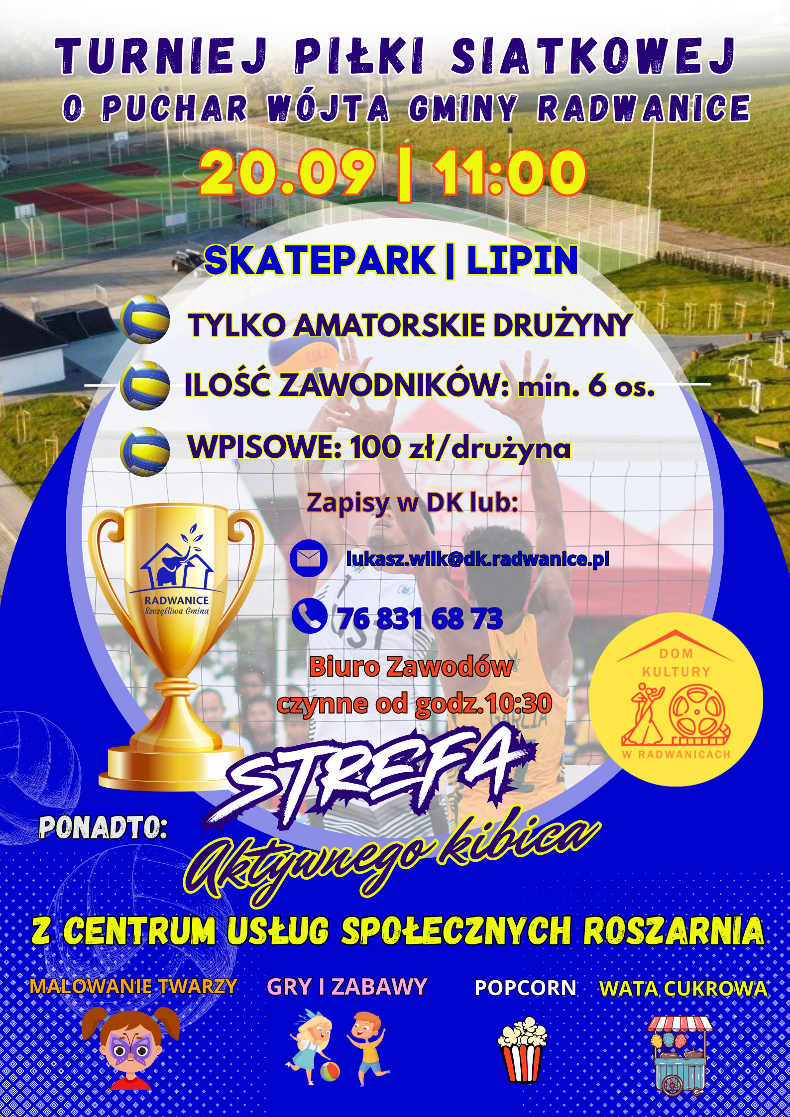 Turniej Piłki Siatkowej o Puchar W&oacute;jta Gminy Radwanice - zdjęcie 1