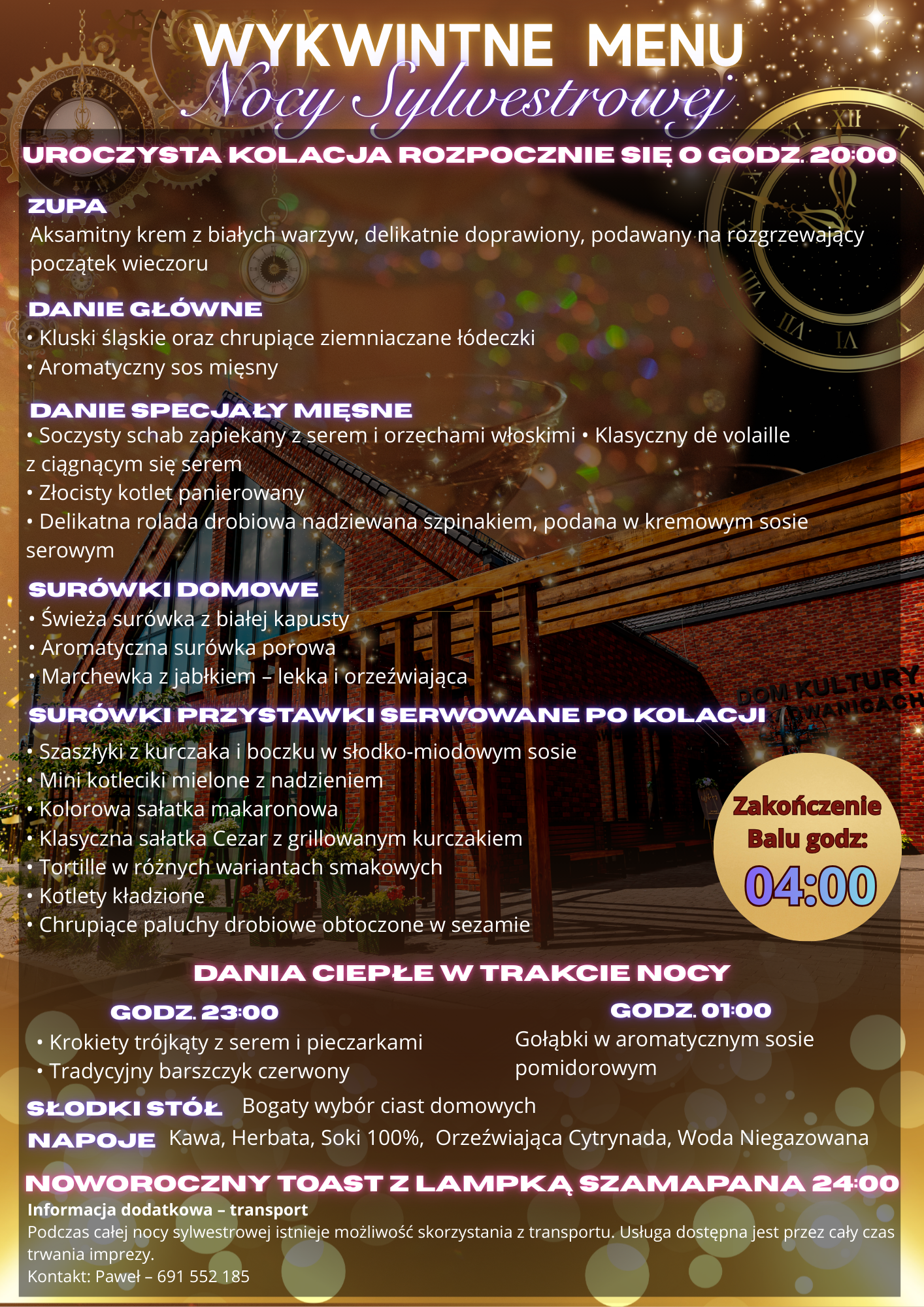 Menu Sylwestra w Blasku Kultury - zdjęcie 1